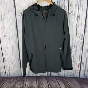 Men’s Troy Lee Designs Gray Hooded Zipper Jacket